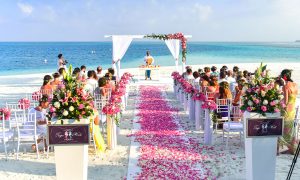 Cabo Beach Wedding Fireworks